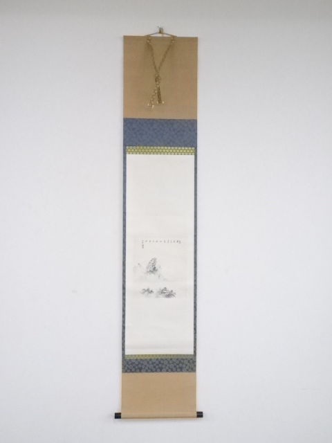 JAPANESE HANGING SCROLL / HAND PAINTED / SCENERY